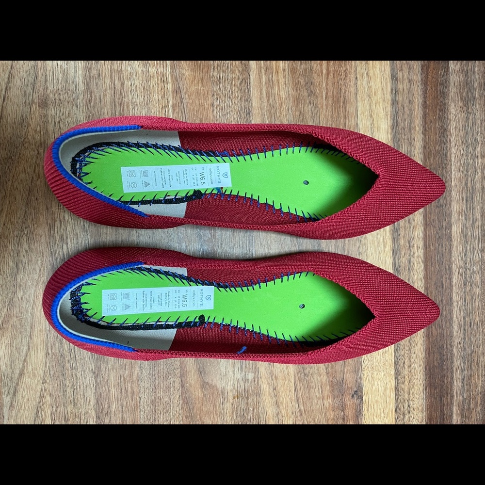 NIB Rothy’s Chili Red Size 6.5 SOLD OUT - Picture 3 of 5
